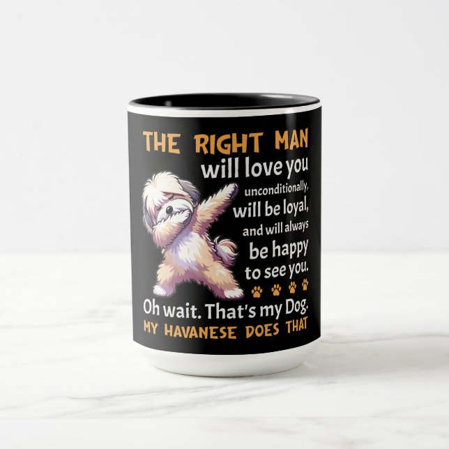 Funny Havanese Dog Mug (Center)