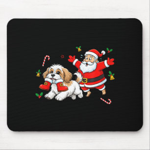 Funny Havanese Santa Claus Boots Christmas Womens  Mouse Pad