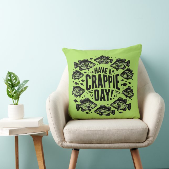 Funny Have a Crappie Day Fishing Cushion (Chair)