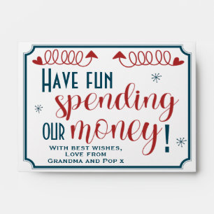 Funny Have Fun Spending My Money Cash Envelope