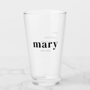 Funny Hawaiian Mary Pidgin Local Style Glass