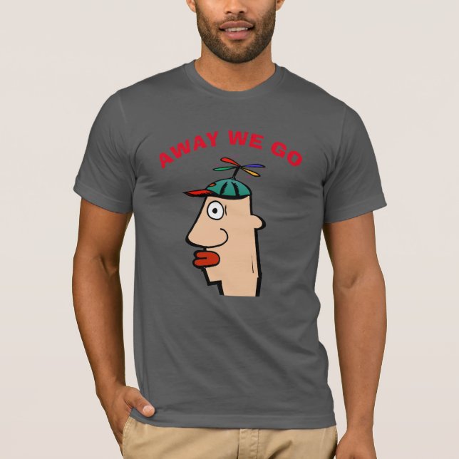 Funny Head Travel edit text, T-Shirt (Front)