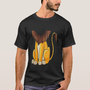 Funny Headless Lion Costume Halloween Big Cat T-Shirt