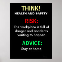 Funny Health and Safety Office Sign and Poster