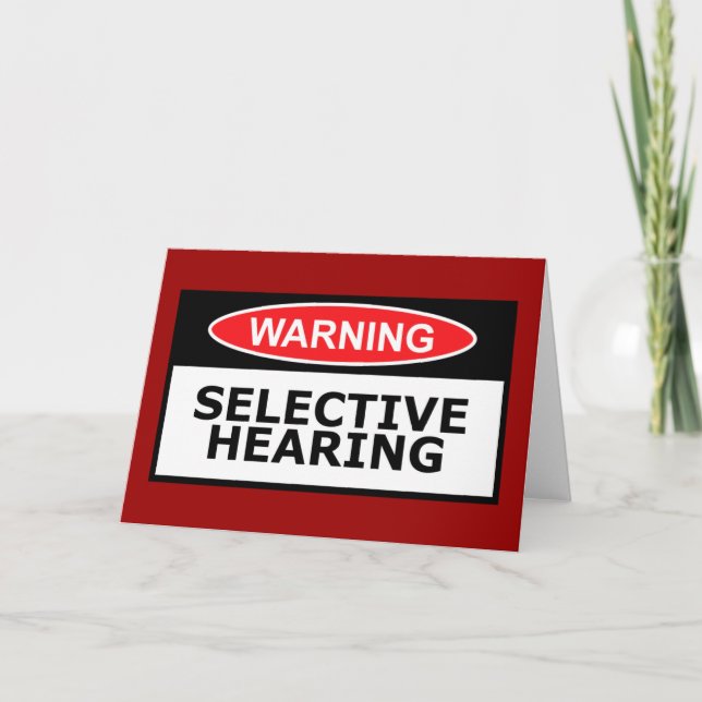 Funny hearing card (Front)
