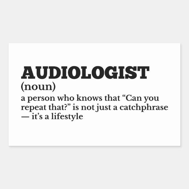 Funny Hearing Doctor Definition Sticker (Front)
