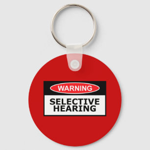 Funny hearing key ring