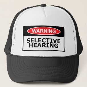 Funny hearing trucker hat