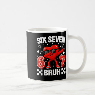 Funny Heart 67 Bruh Valentine Six Seven Meme Gen A Coffee Mug