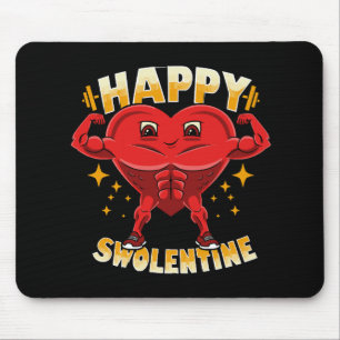 Funny Heart Gym Workout Valentine Gift Mouse Pad
