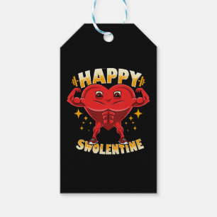 Funny Heart Gym Workout Valentine Gift Tags