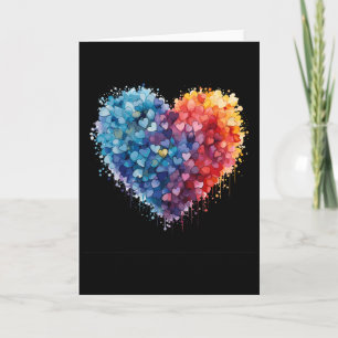 Funny Heart Love Graphic Valentine Men Women Kid O Card