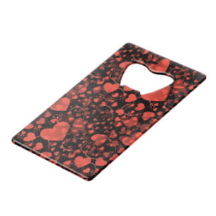 Funny Heart Pattern X - black red + your idea