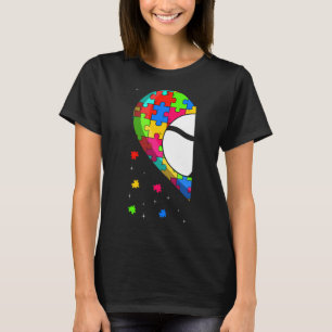 Funny Heart Tennis Autism Awareness Support Love S T-Shirt