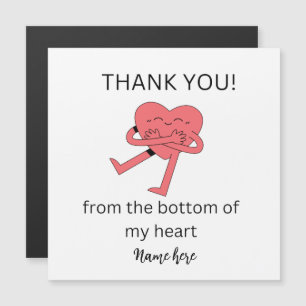 Funny Heart Thank you Card, Wedding Thanks Card