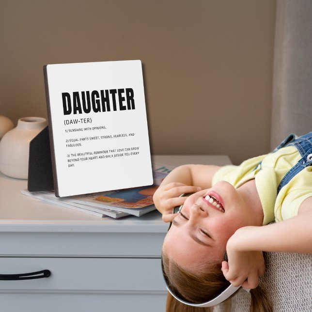 Funny Heartfelt Daughter Definition Plaque (Creator Uploaded)