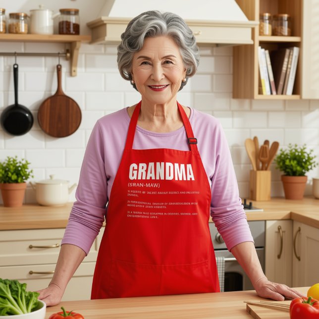 Funny Heartfelt Grandma Definition Apron (Creator Uploaded)