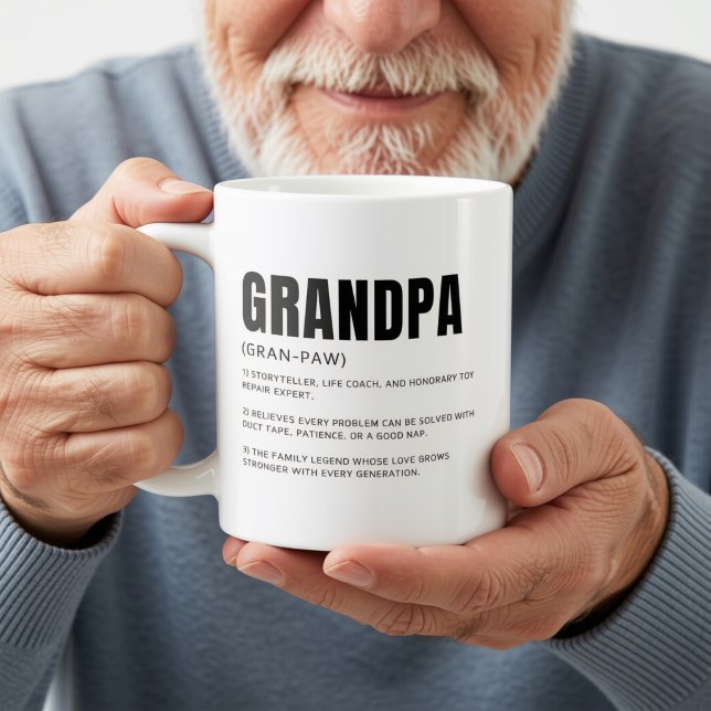 Funny Heartfelt Grandpa Definition Coffee Mug (Creator Uploaded)