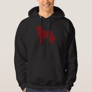 Funny Hearts Love Bernese Mountain Dog Valentine S Hoodie