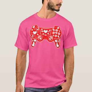 Funny Hearts Video Game Lover Matching Sports Vale T-Shirt