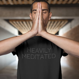 Funny Heavily Meditated Minimalist Tri-Blend Shirt