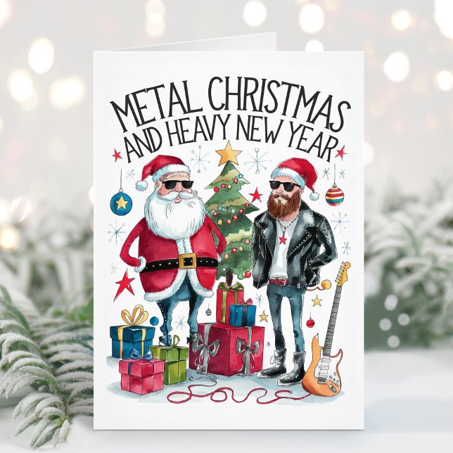Funny Heavy Metal Christmas Card (Creator Uploaded)