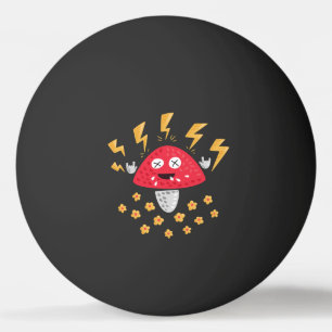 Funny Heavy Metal Mushroom Ping Pong Ball