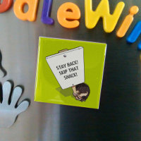 Funny Hedgehog Cartoon Protestor With Placard Post
