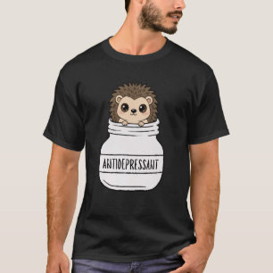 Funny Hedgehog Cute Anti Depressant Zoo Boys Girls T-Shirt