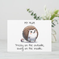 Funny Hedgehog Pun Mother's Day Gift