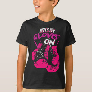 Funny Heels Off Gloves On Fighting Boxing Boxer Gi T-Shirt