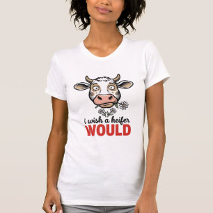 Funny Heifer Cow Vintage Engraving Shirt Design_1