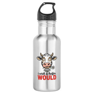 Funny Heifer Cow Vintage Engraving Shirt Design_1 532 Ml Water Bottle