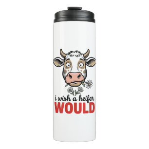 Funny Heifer Cow Vintage Engraving Shirt Design_1 Thermal Tumbler