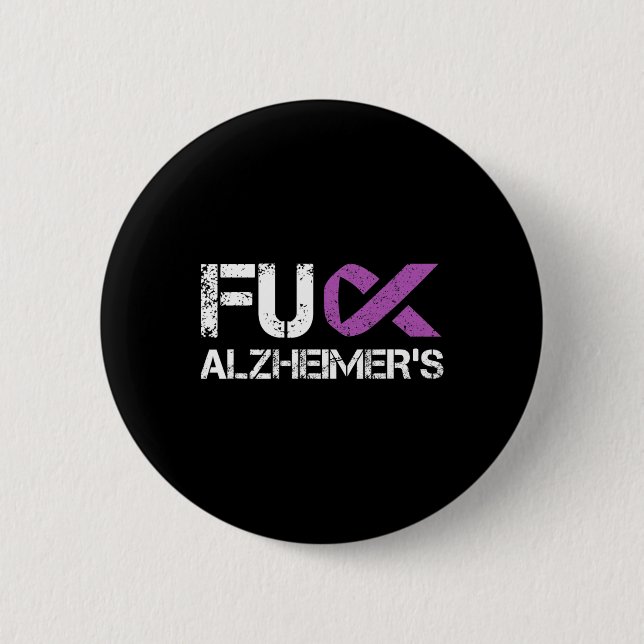 Funny Heimerheimer Support Desease Awareness 2  6 Cm Round Badge (Front)