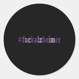 Funny Heimerheimer Support Desease Awareness Classic Round Sticker