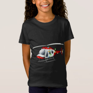 Funny Helicopter Lover Xmas Santa Hat Helicopter C T-Shirt