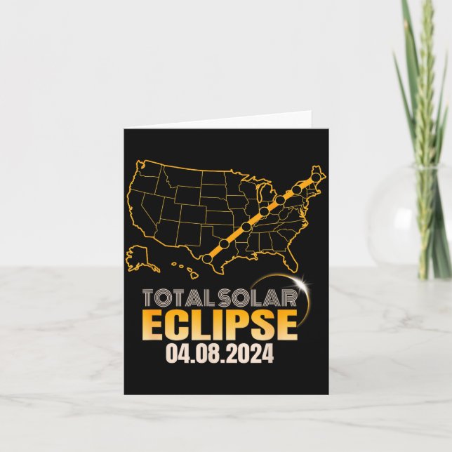 Funny Hello Darkness Total Solar Eclipse Card (Front)