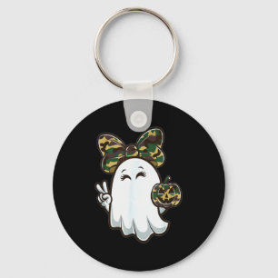 Funny Hello Hunting Season Halloween Camouflage Ca Key Ring