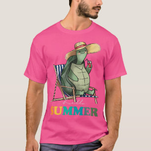 Funny Hello Summer Turtle Summertime Vacation T-Shirt