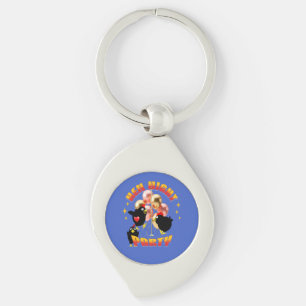 Funny Hen Night Party Chickens Design Key Ring