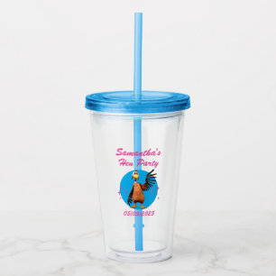 Funny Hens Night Chicken Party Humour Acrylic Tumbler