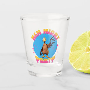 Funny Hens Night Chicken Party Humour Shot Glass