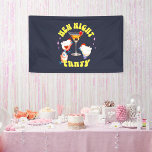 Funny Hens Night Party Funny Chicken Banner