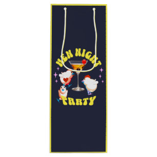 Funny Hens Night Party Funny Chicken  Wine Gift Bag