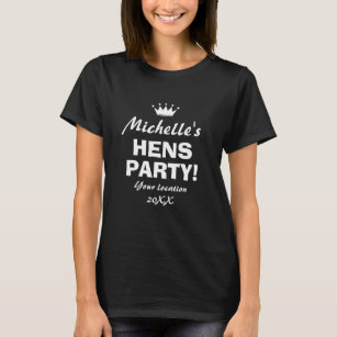 Funny hens party night t shirt for girls night out