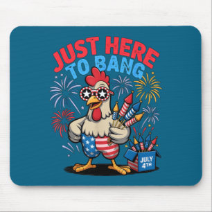 Funny here to bang chicken fcawf bird staff flag  mouse pad