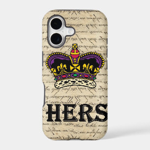 Funny hers text & crown