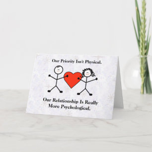 Funny Heterosexual Couple Valentine's Day Card
