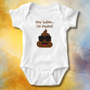 Funny Hey Ladies I'm Loaded Baby Bodysuit